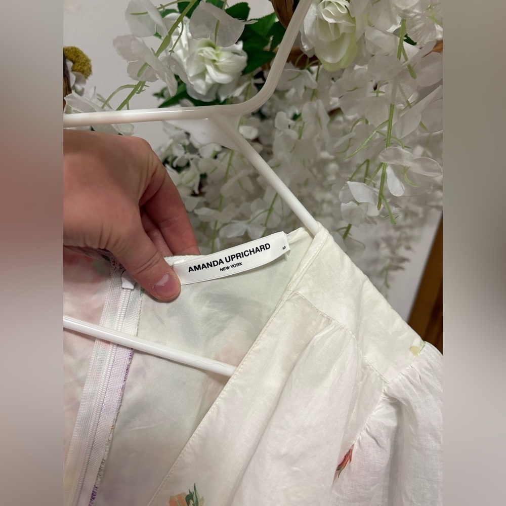 Amanda Uprichard White Floral Maxi Dress 🌼 - Picture 3 of 5